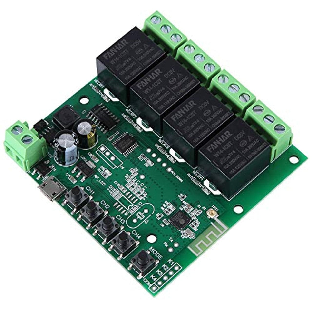 4 Channel WiFi Momentary Inching Relay Self-Locking – REES52