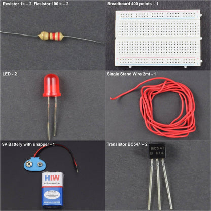 Glow an led by making Dark Sensor using LDR - KT965 - REES52