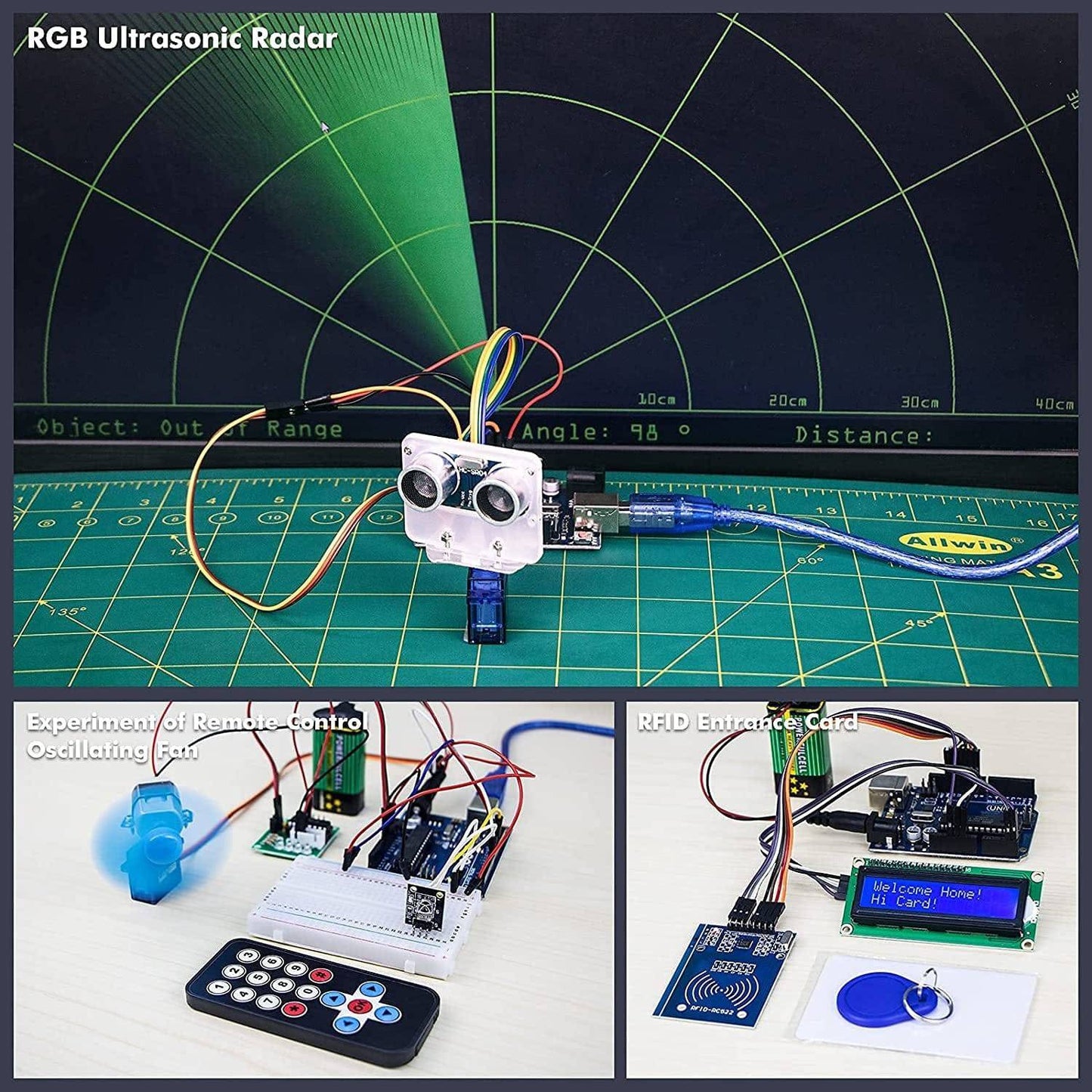REES52 Scratch Starter Kit,Super Base Sensor Modules Kit Based on Arduino UNO R3 ATmega328P - B09DD5JCGS - REES52