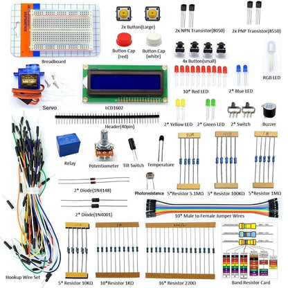 Electronics Project LCD1602 Beginners Starter Kit Compatible with Arduino UNO R3 - B07TFF9NYD - REES52