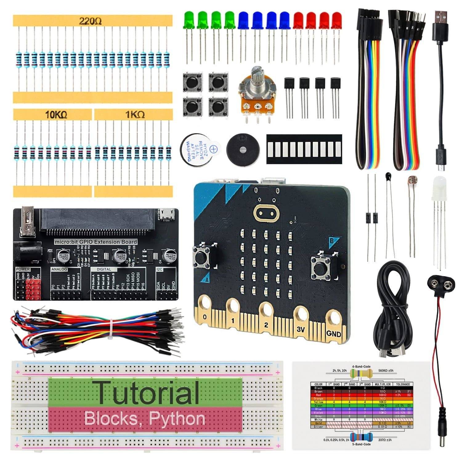 Basic Starter Kit for BBC Micro:bit Development Board – REES52