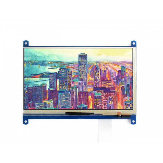 Waveshare 18 cm (7 Inch) Capacitive Touch LCD Display (F) 1024x600 compatible with Raspberry PI - RS2980 - REES52