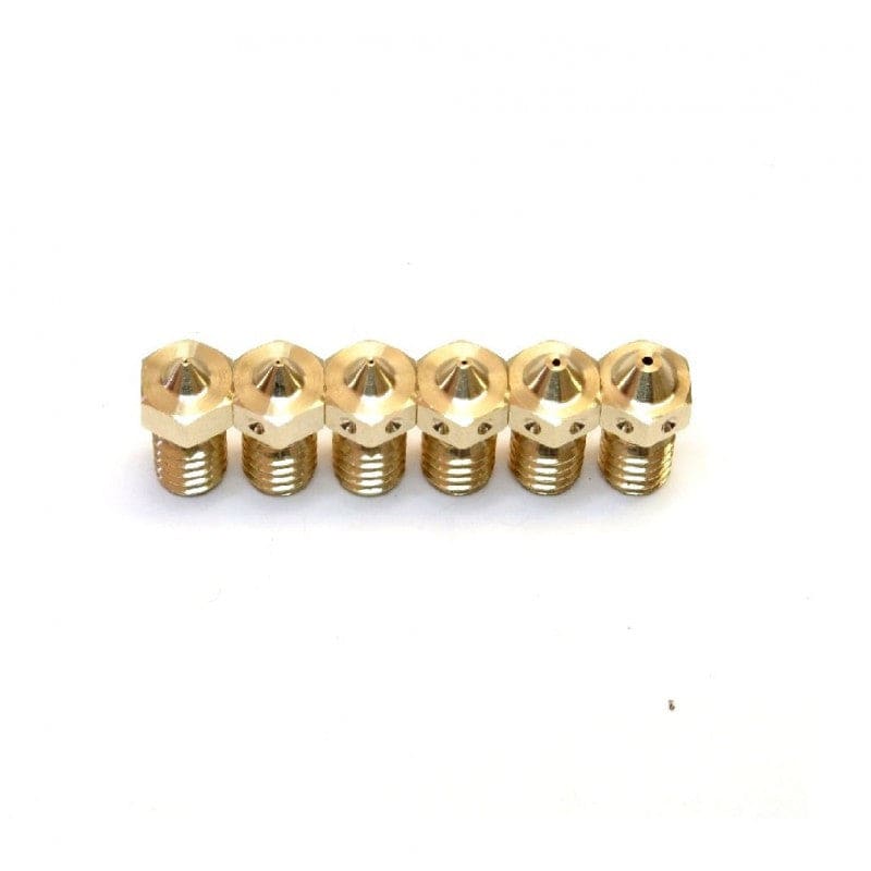 M6 Thread Brass Nozzle V5 V6 UM Compatible - 3mm x 0.6mm (for 3D printer)-RS3100 - REES52
