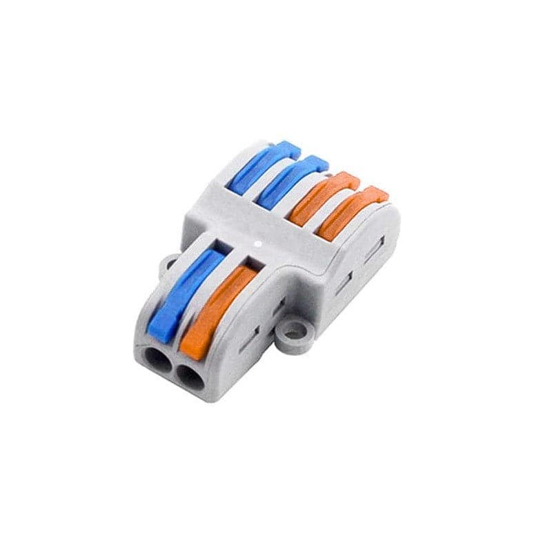 PCT-SPL-42 0.08-2.5mm 4:2 Pole Wire Connector Terminal Block with Spring Lock Lever for Cable Connection-RS3161 - REES52