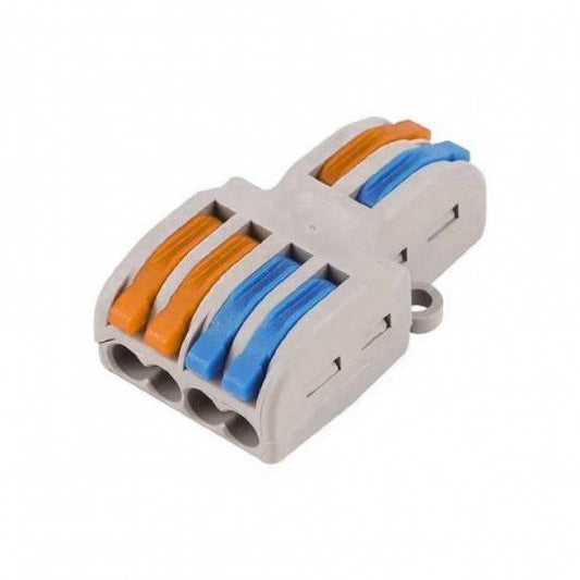 PCT-SPL-42 0.08-2.5mm 4:2 Pole Wire Connector Terminal Block with Spring Lock Lever for Cable Connection-RS3161 - REES52