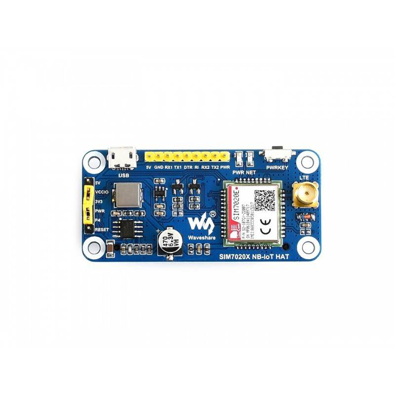 Waveshare NB-IoT HAT for Raspberry Pi, for Europe, Asia, Africa, Australia -RS2052 - REES52
