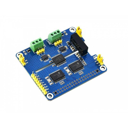 Waveshare 2-Channel Isolated CAN Expansion HAT for Raspberry Pi, Dual Chips Solution - RS2131 - REES52