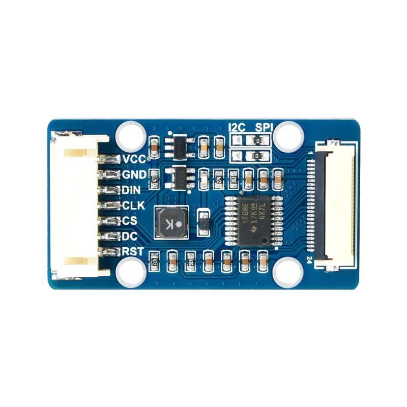 Waveshare 1.51inch Transparent OLED, 128×64 Resolution, SPI/I2C Interfaces, light blue color display - RS1962 - REES52