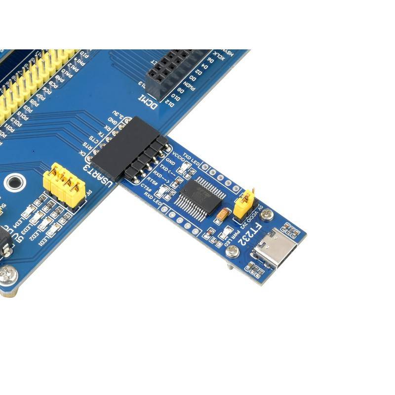 Waveshare FT232 USB UART Board (Type C), USB To UART (TTL) Communication Module, USB-C Connector - RS2412 - REES52