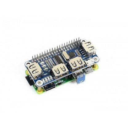 Waveshare 4 Port USB HUB HAT for Raspberry Pi - RS1958 - REES52