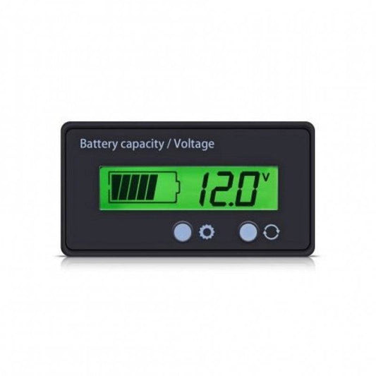 12-84V Battery Power Display Meter Lithium Battery Lead-acid Battery Power Display GY-6GS Green-RS2748 - REES52