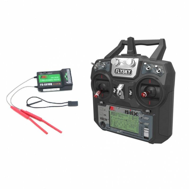 Fly Sky FS-i6X 2.4GHz 6CH AFHDS 2A RC Transmitter With FS-iA10B 2.4GHz 10CH Receiver - RS3068 - REES52