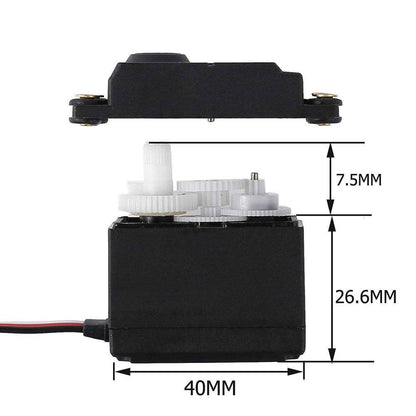 Futaba  Servo S3003 Small digital 360 degree full rotation hard plastic gear servo motor - REES52