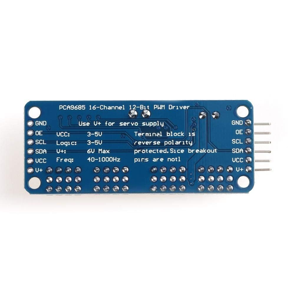 PCA9685 - 16 Channel 12-Bit PWM Servo Motor Driver I2C Module For Arduino - RS3679/AA175 - REES52