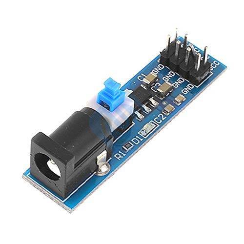 AMS1117 5V AMS1117-5v Power Supply Module Self-Locking Switch Output Voltage Interface Power Indicator DC Jack Module -NA092 - REES52