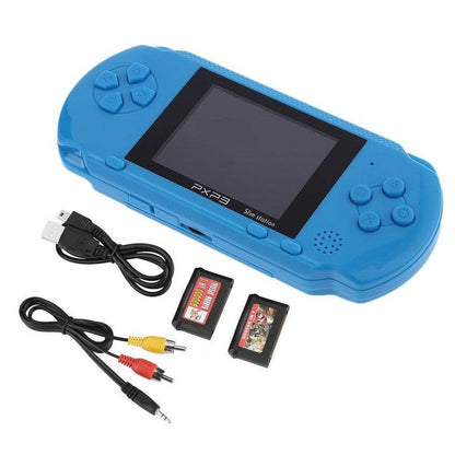 PXP3 Handheld Game Console, 16 Bit Portable Classic Game Console LCD Game Player with 2.7 Inch TFT Screen, 2 Game Cards - RS2675 - REES52