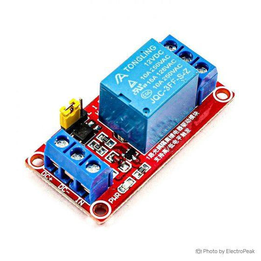 1-Channel Relay Module High / Low Level Triggering Optocoupler Isolation With Indicator light for Arduino (12V) - NA101 - REES52
