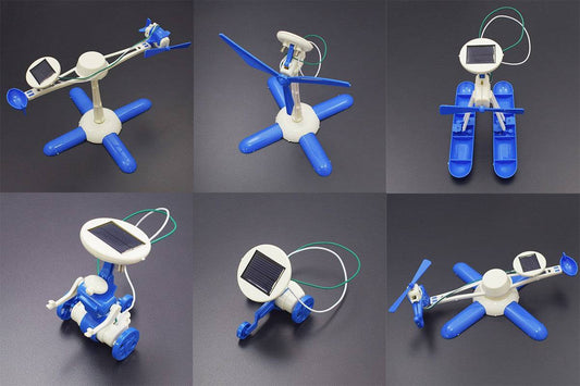 6 In 1 Educational DIY Solar Energy Kit - Blue - RS1303 - REES52