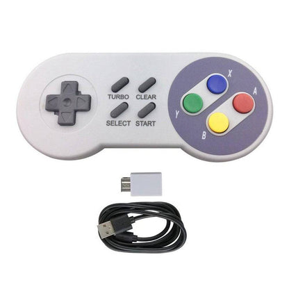 2.4 GHz Wireless USB Controller Compatible with NES/SNES Super Nintendo Classic Games - RS2860 - REES52