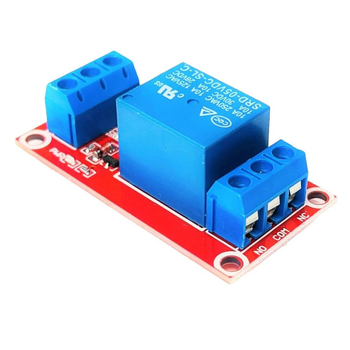 5V 1 Channel Relay Module High and Low Level Trigger with Optocoupler - RS5545 - REES52