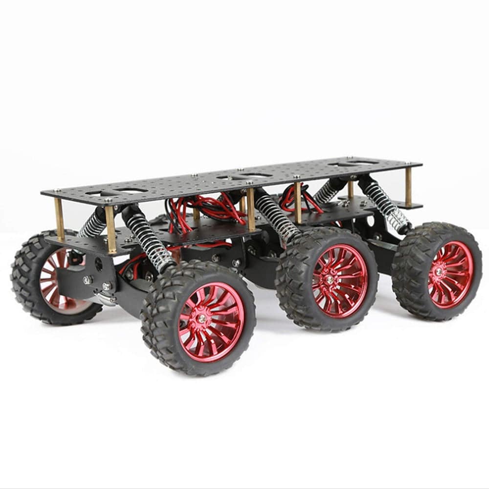 6WD Shock-Absorbing Chassis 6WD Search Rescue Platform Smart Car Chassis Damping Off-Road Climbing - RS5537 - REES52