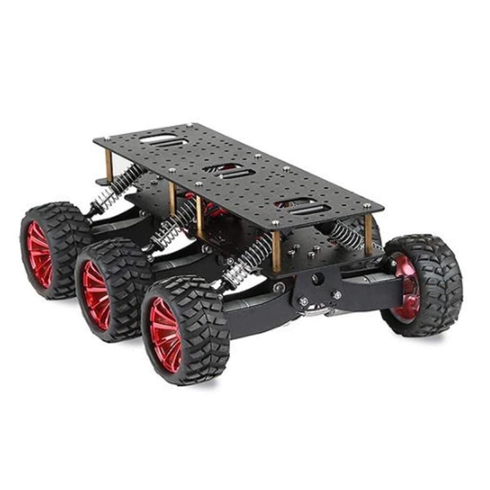 6WD Shock-Absorbing Chassis 6WD Search Rescue Platform Smart Car Chassis Damping Off-Road Climbing - RS5537 - REES52