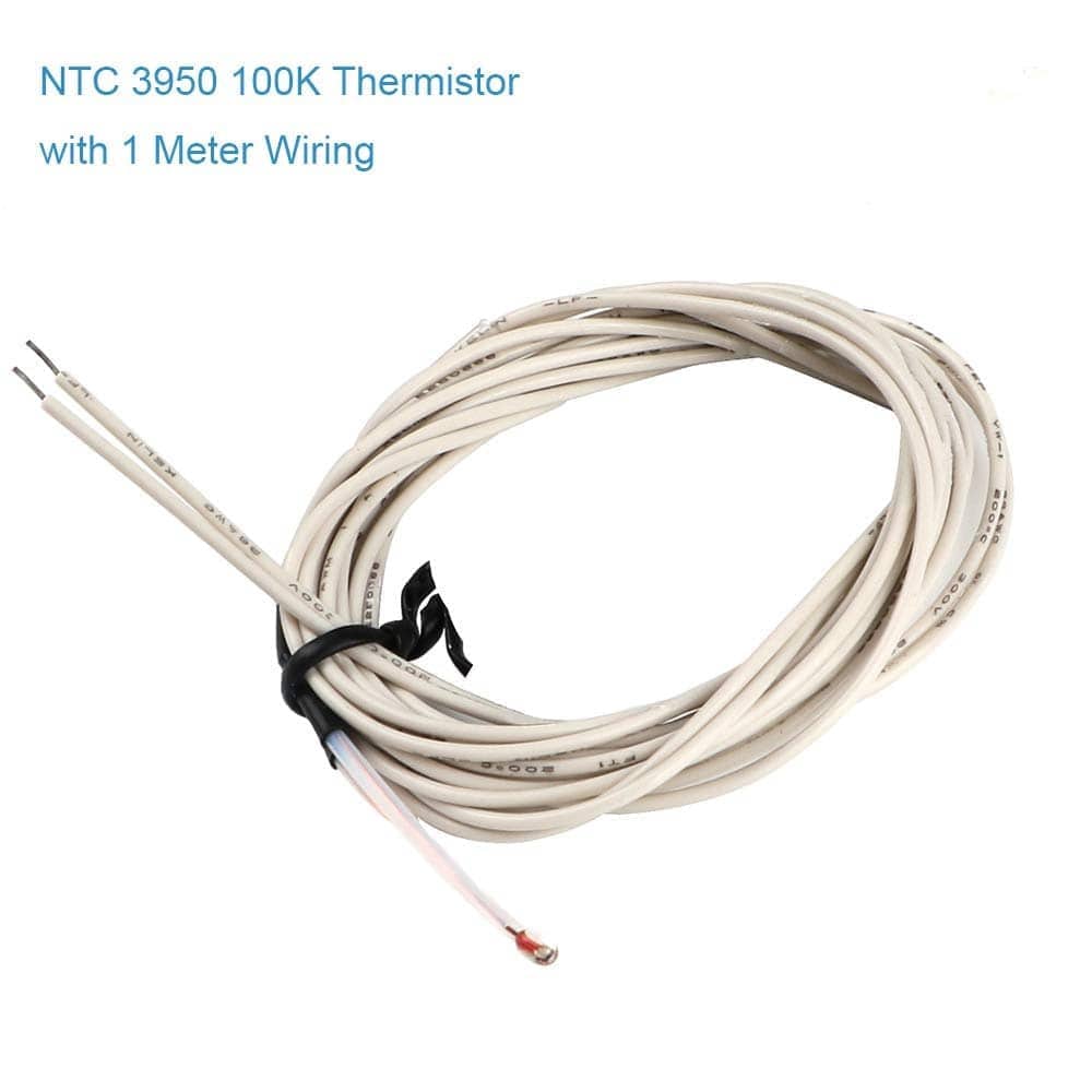 Aluminum Heater Block for MK7/MK8, NTC 3950 100K Thermistor with 1 Meter Wiring and 12V 40W 620 Ceramic Cartridge Heater - REES52