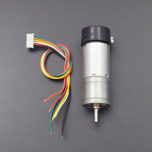 25mm 9V DC Reduced Gear Motor for Robot with Hall Sensor DIY Toy Car Tank Chassis - RS1562 - REES52