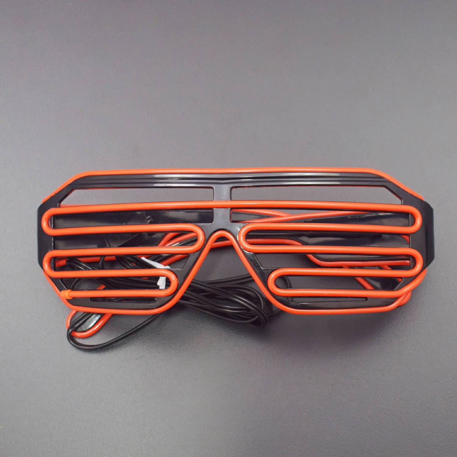 Amazon.com: Neon Rave Glasses,Neon Glasses Neon Rave Glasses Light Up  Flashing LED Sunglasses Shutter EL Glasses Costumes for Party  (Orange+yellow) : Toys & Games