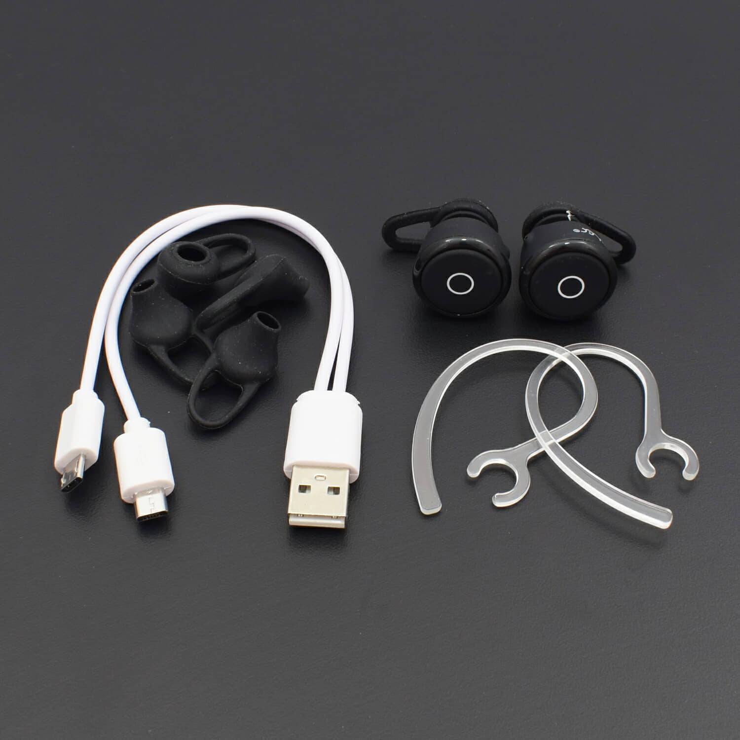 Mini T6 TWS Wireless Bluetooth Stereo in-Ear Earphones Headsets Earbuds with Mic - RS581 - REES52