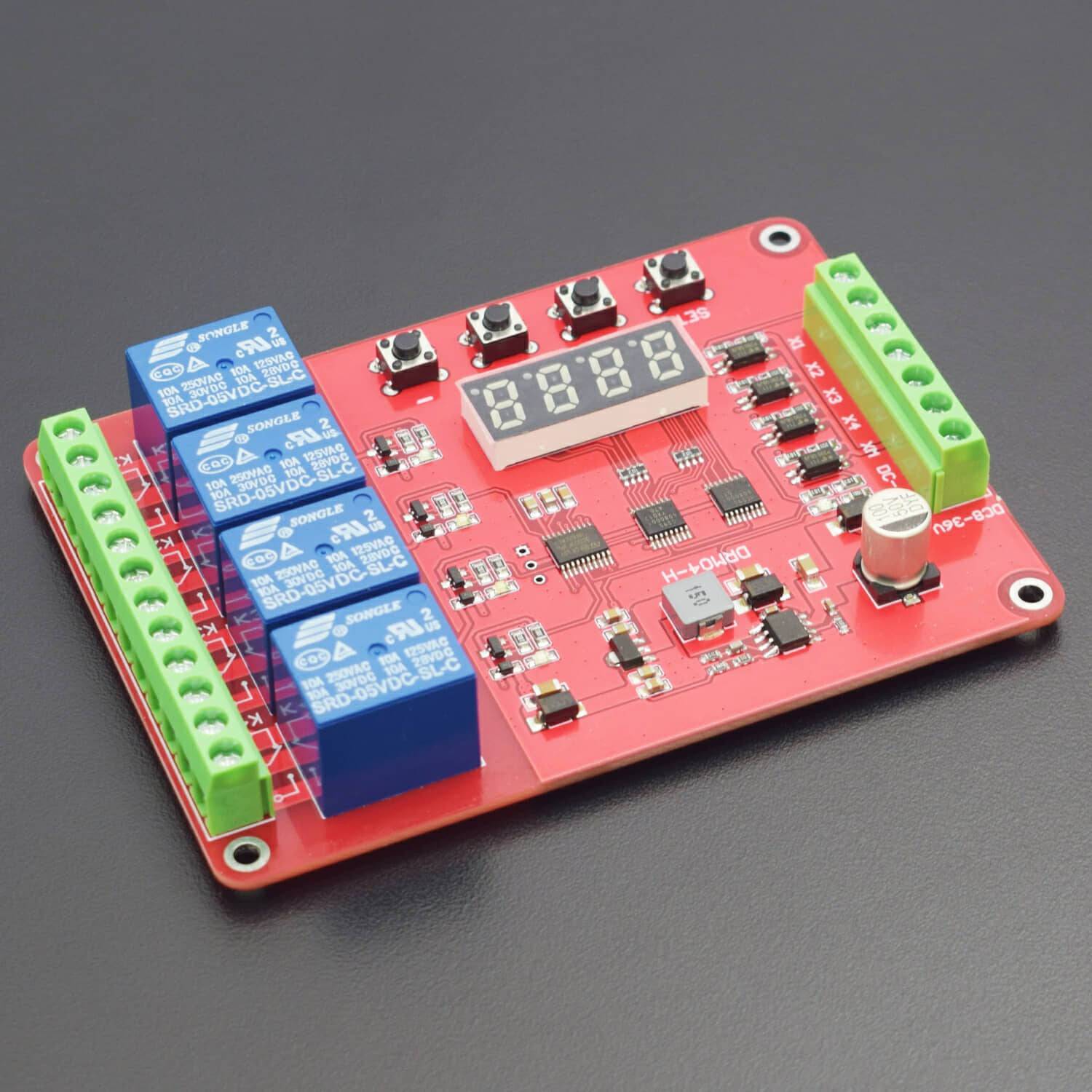 Timer Relay Module Cycl Multifunction Self-Lock Relay Cycle Timer Module PLC – REES52
