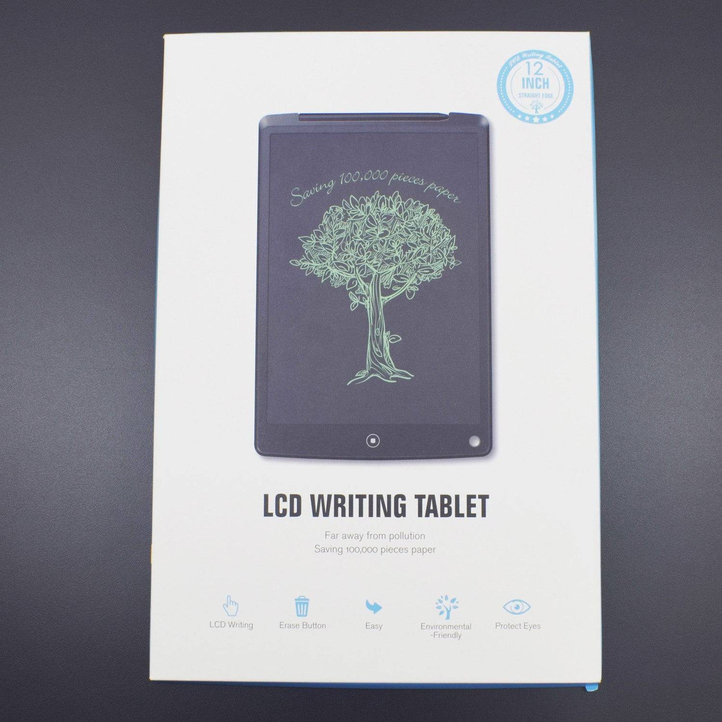 LCD Writing Tablet 12 Inch Electronic Drawing Board Digital Doodle Pad with Erase Button - RS1743 - REES52