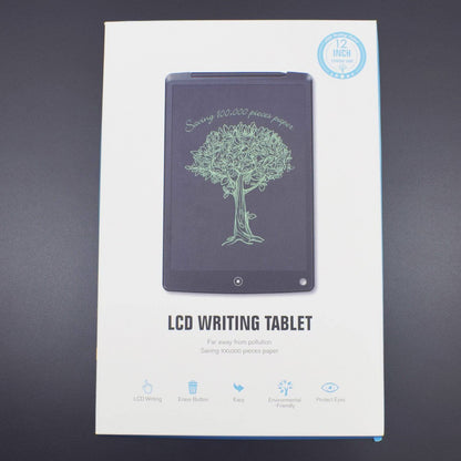 LCD Writing Tablet 12 Inch Electronic Drawing Board Digital Doodle Pad with Erase Button - RS1743 - REES52