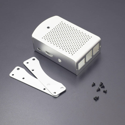 Raspberry Pi Aluminum Case Metal Shell Enclosure Support Raspberry Pi 3 Model B B Plus (Silver) - RS1719 - REES52