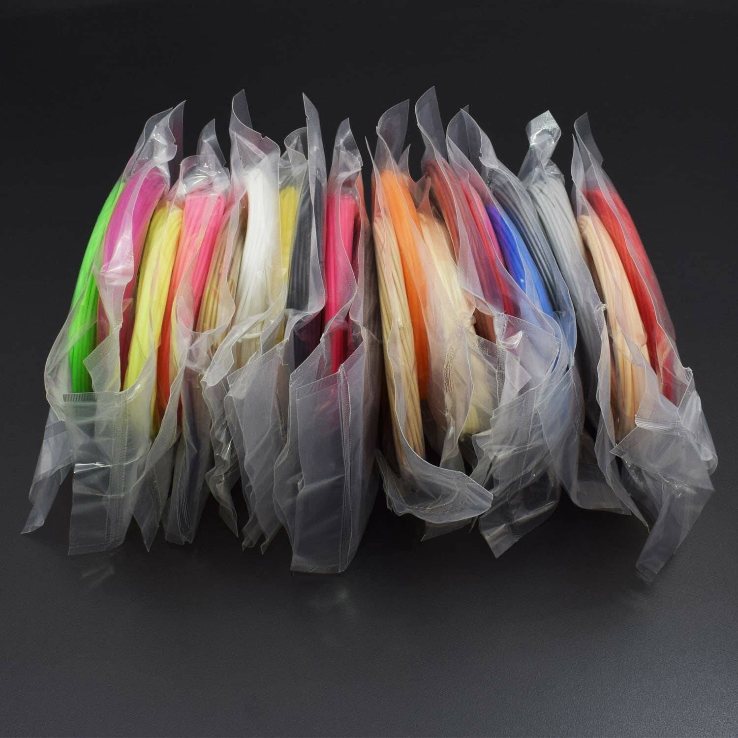 1.75mm 20 Color Pack PLA 3D Pen Filament Refills - 10M Per Colorful - RS934 - REES52