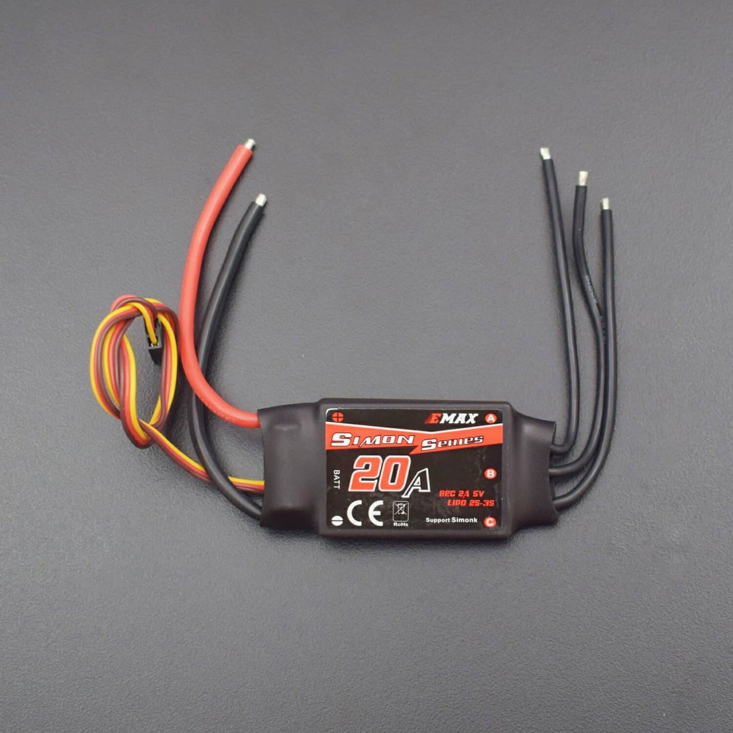 Emax Simon K Series Multirotor 20A Brushless ESC (Original) -RS4899 - REES52