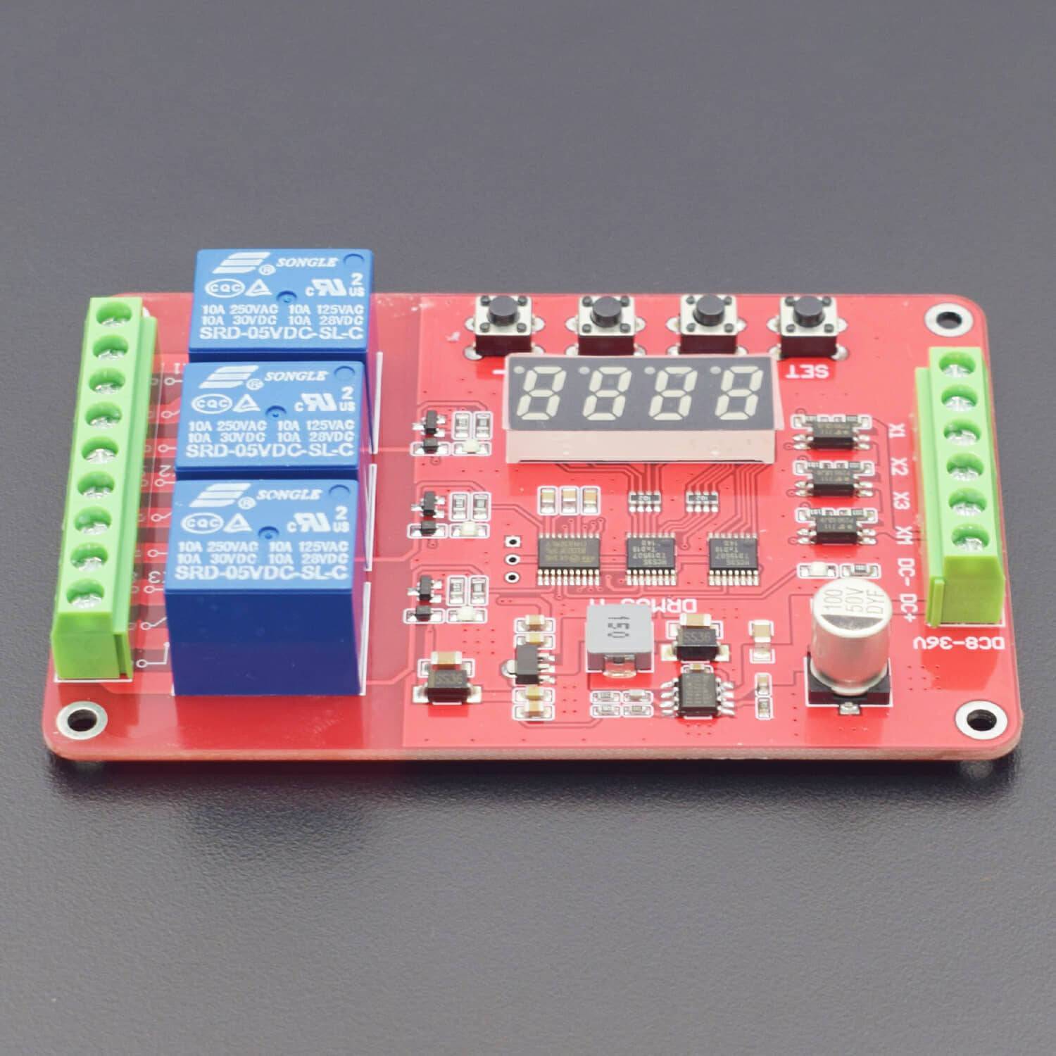 Multifunction Self-Lock Relay Cycle Timer Module PLC – REES52