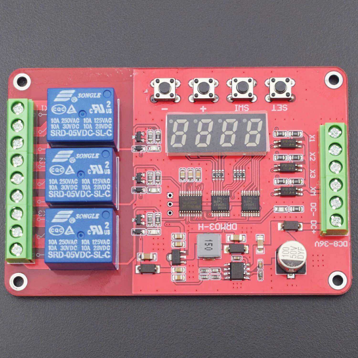 Multifunction Self-Lock Relay Cycle Timer Module PLC – REES52