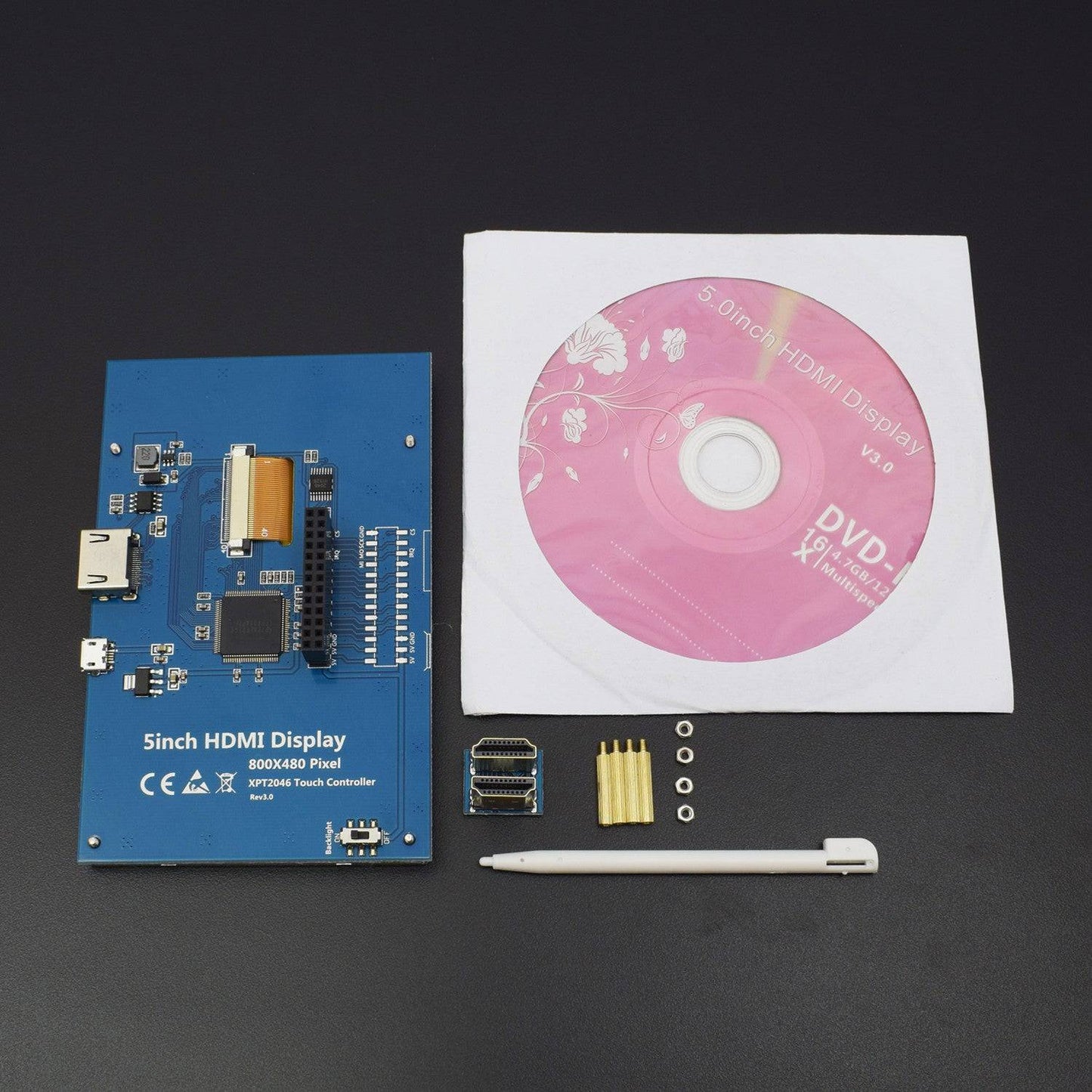 How to interface 5 inch Resistive Touch Screen LCD with Raspberry pi 3 - KT980 - REES52