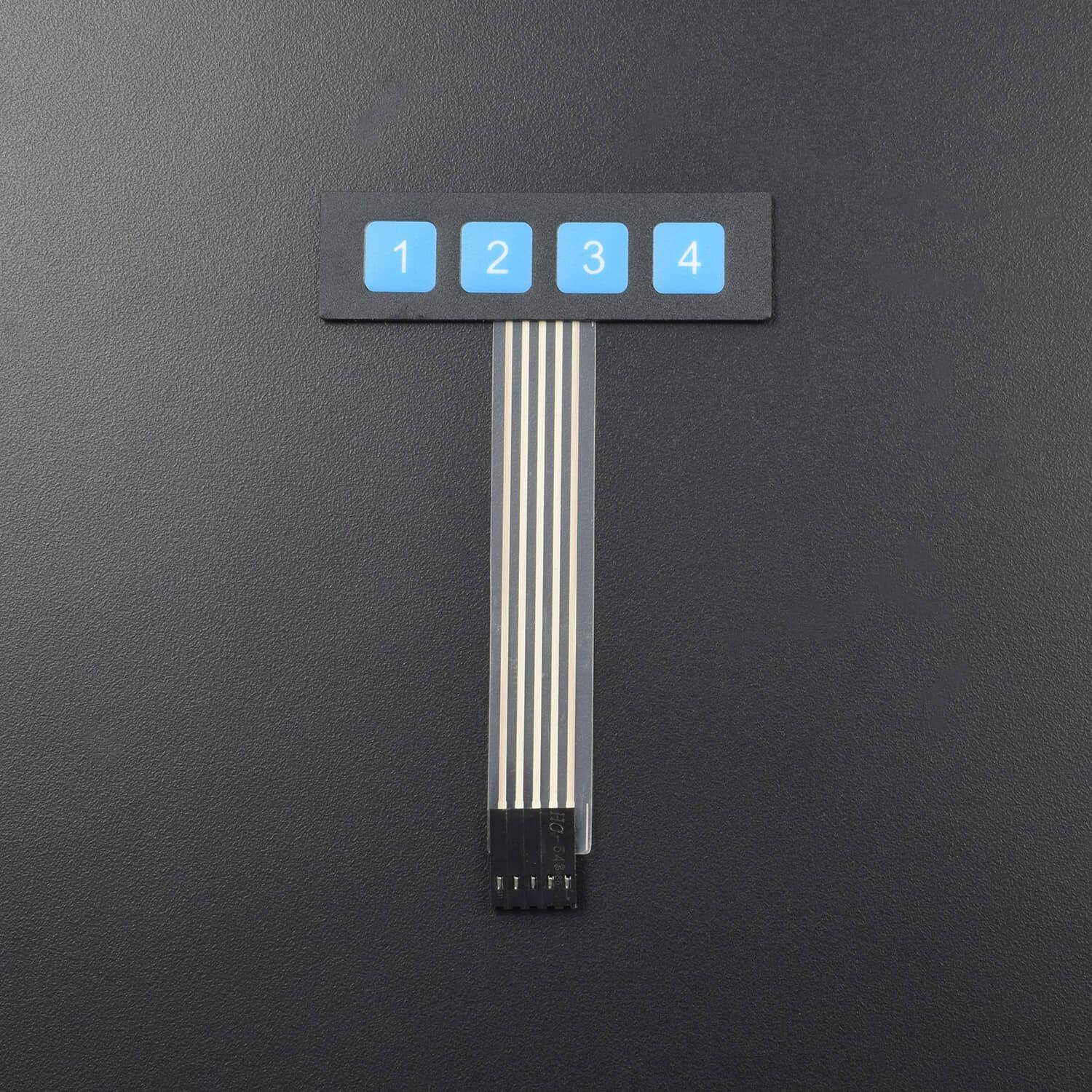 DC 4 Key Matrix Membrane Switch Control Module Keypad Keyboard Super Slim Pad - AA190 - REES52