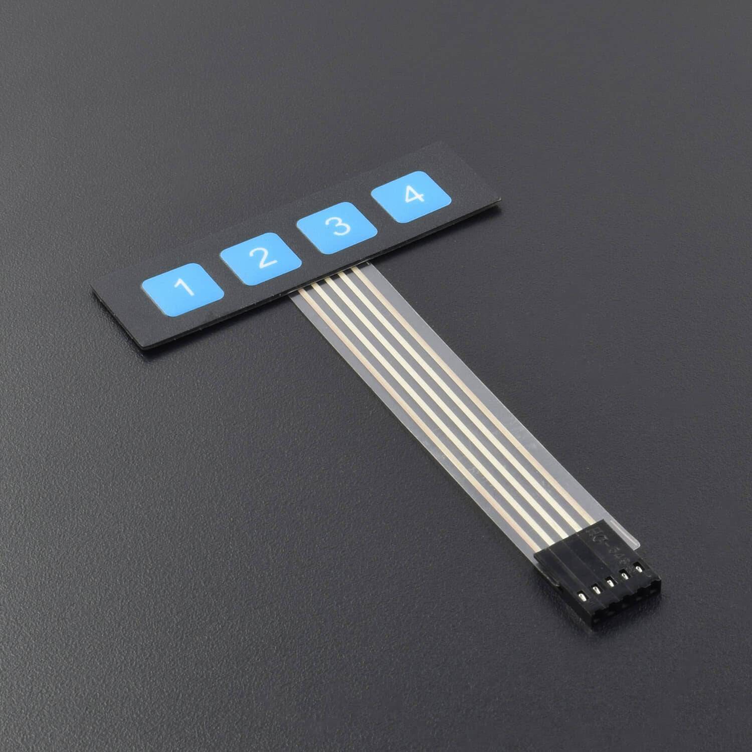DC 4 Key Matrix Membrane Switch Control Module Keypad – REES52